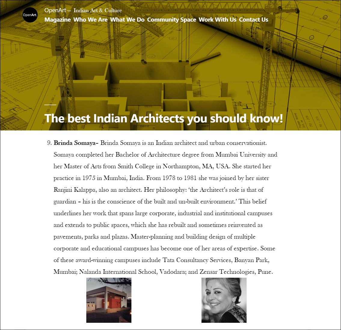 The best Indian Architects you should know!, OperArt - Indian art and Culture.